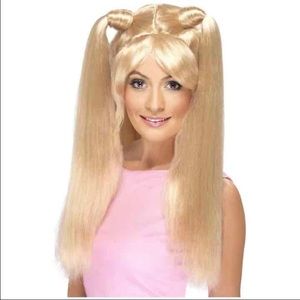 Baby spice girl blond wig ponytails pigtails
