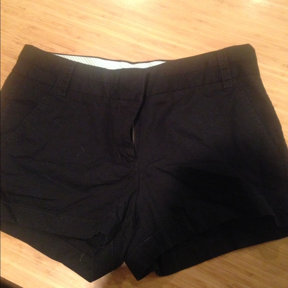 Black J.Crew Chino Shorts