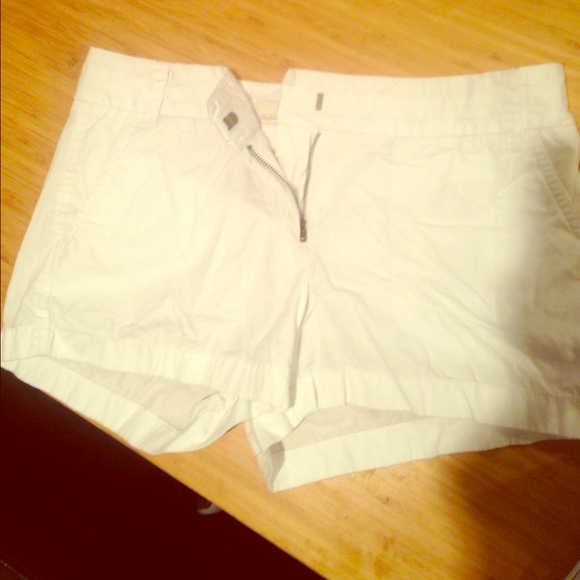 White J.Crew chino shorts