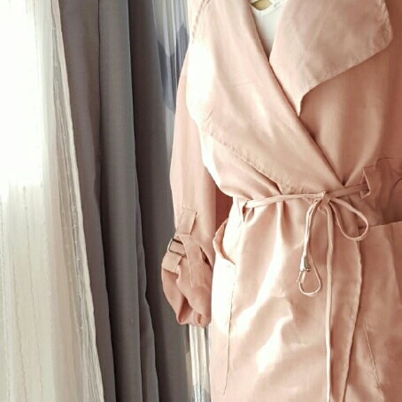 Sz XL DUSTY ROSE SUEDE HOODY jacket - Picture 4 of 4