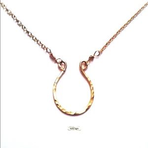 Gold Horseshoe Necklace