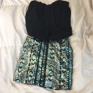 Strapless dress