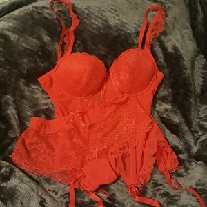 Adore Me Corset and Panty Set