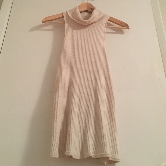 Free People Ribbed Cowl-Neck Tank