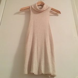 Free People Ribbed Cowl-Neck Tank