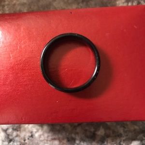 New Black Tungsten Carbide Wedding Band