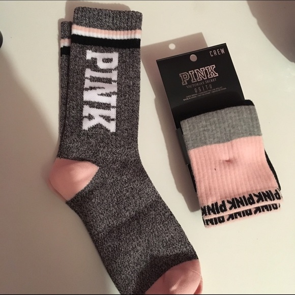 PINK Victoria's Secret Accessories - Victoria secret crew socks