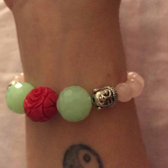 Rose quartz Mala Bracelet