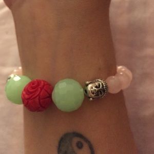 Rose quartz Mala Bracelet