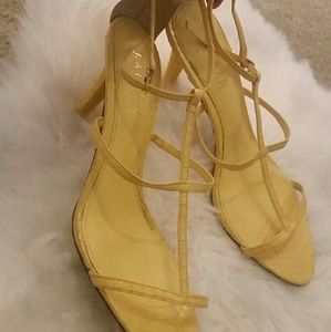 Ralph Lauren Strappy Yellow Shoes