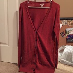Burnt orange cardigan