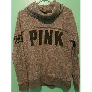 PINK cowl neck sweatshirt