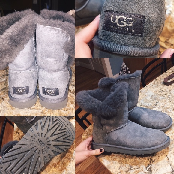 Grey Bailey Button UGG Boots ❣️