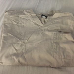 Tan scrub top