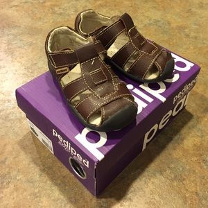 Pediped Grip 'N' Go Sydney Chocolate Sandals