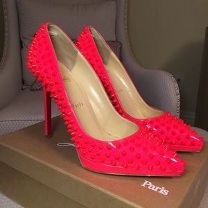 Christian Louboutin Hot Pink Pigalle Spikes