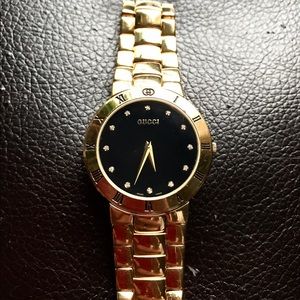 1980's Gucci Timepiece 18k Gold