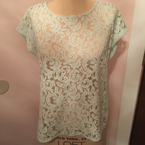 Lace shirt.