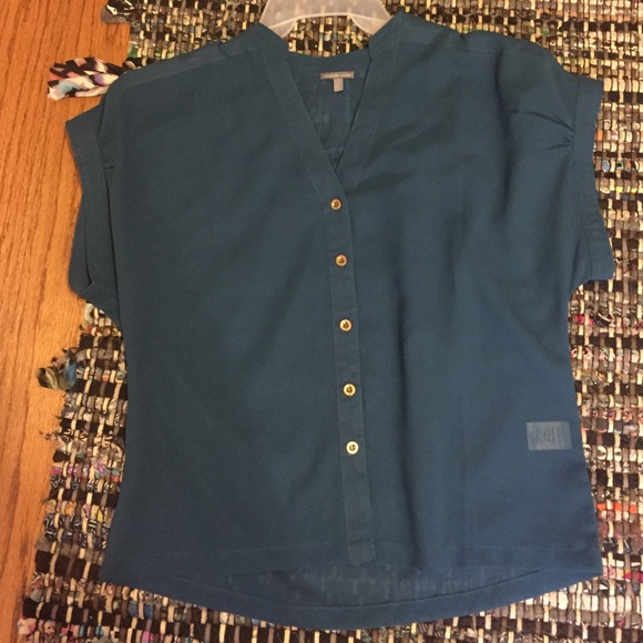 Blue Charlotte Russe button down blouse