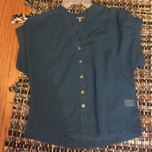 Blue Charlotte Russe button down blouse