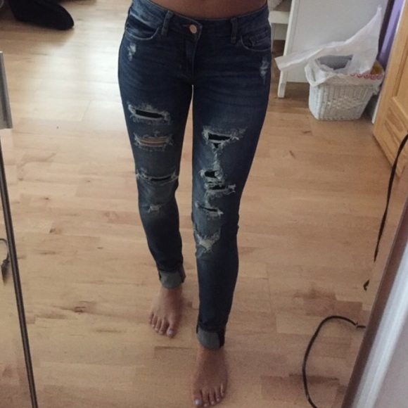 Garage high waisted ripped jeggings @annarapacz1