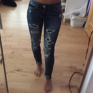 Garage high waisted ripped jeggings @annarapacz1