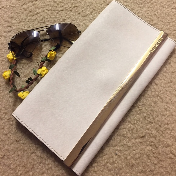 White used Michael Kors Clutch