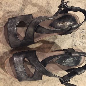 Antelope silver/black shoes