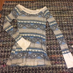 American Eagle tribal-like long sleeve