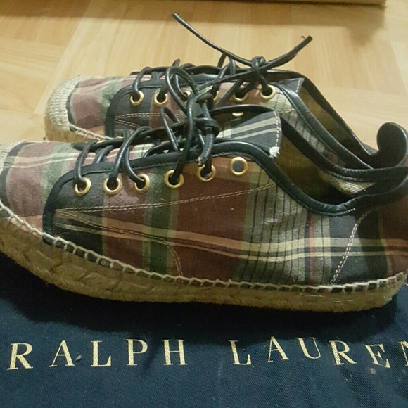 Ralph Lauren plaid espadrilles