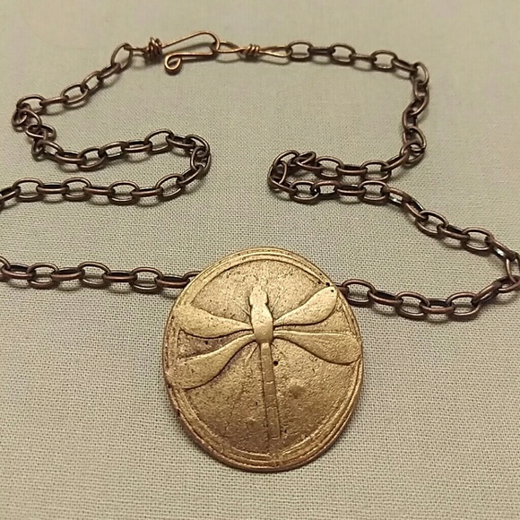 *HOST PICK* Metallic Clay Dragonfly Necklace - Picture 1 of 2