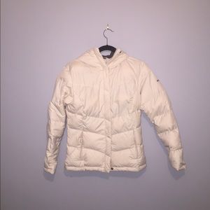 Columbia white winter coat