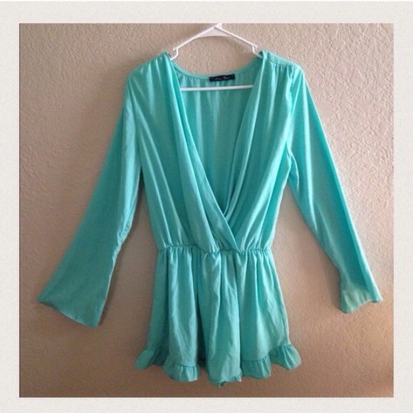 Teal Romper