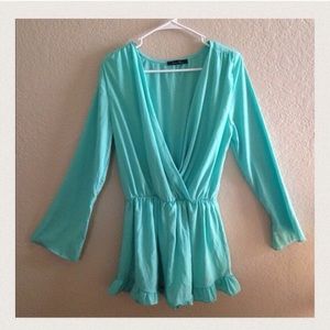 Teal Romper