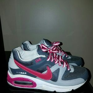 Gray and pink Air Max