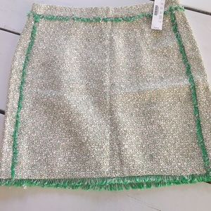 NWT j crew tweed in cream and green 😍