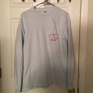 ivory ella light blue long sleeve shirt