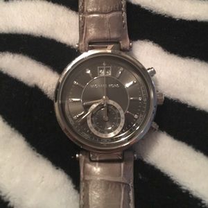 Michael Kors Steel Grey and Silver Sawyer Watch
