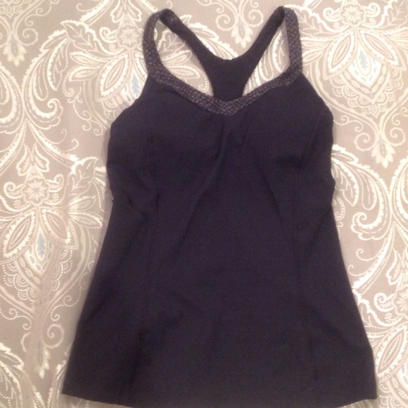 Black tank with snake print straps, removable pads