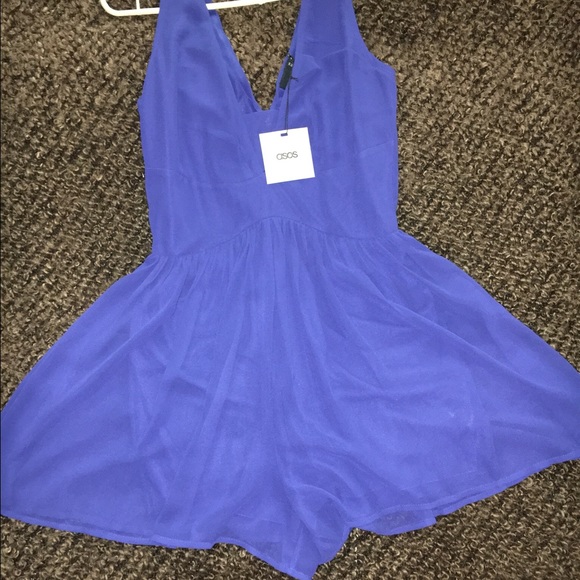 Cerulean blue romper