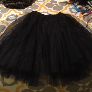 Skirt with tulle