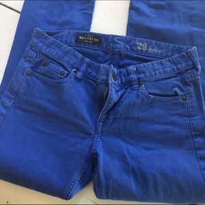 J. Crew Matchstick Jean in bright blue