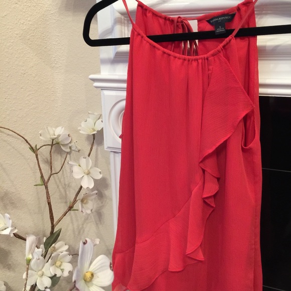 Banana Republic Ruffled Halter Blouse