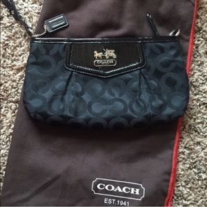 Coach Madison Op Art Large Sateen Wristlet