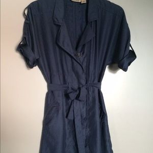 DKNY Petites zipped shift dress with pockets