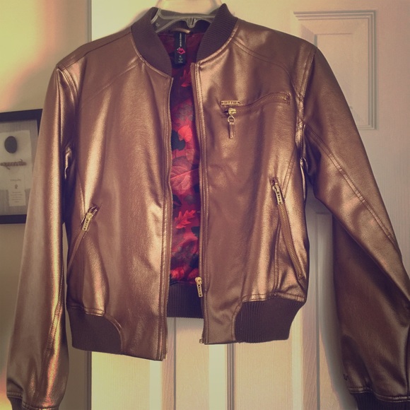 MTTM faux leather bomber jacket