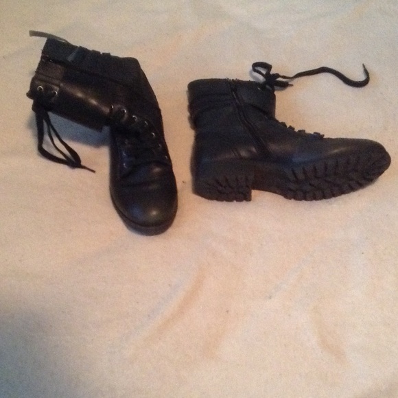 Black Biker Boots