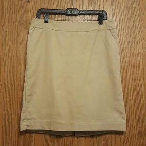 Classic Khaki Pencil Skirt WITH POCKETS!!
