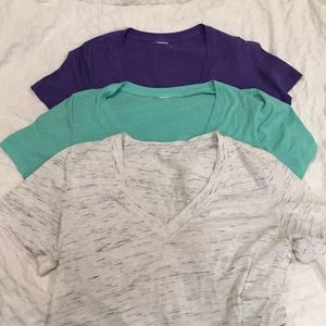 Set of 3 Victoria Secret PINK V-neck Tees