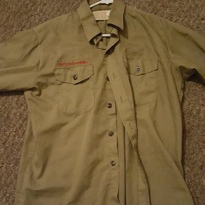 Vintage medium long sleeve boy scouts shirt
